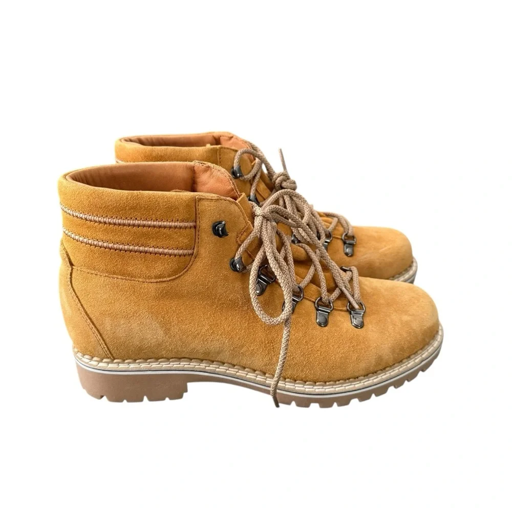 La Montelliana 1965 Alce Suede Hiking Boots Italy Lug Sole Size 40 US 10 NWT